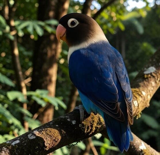 Violet Lovebird — HFFN member's bird on Oʻahu