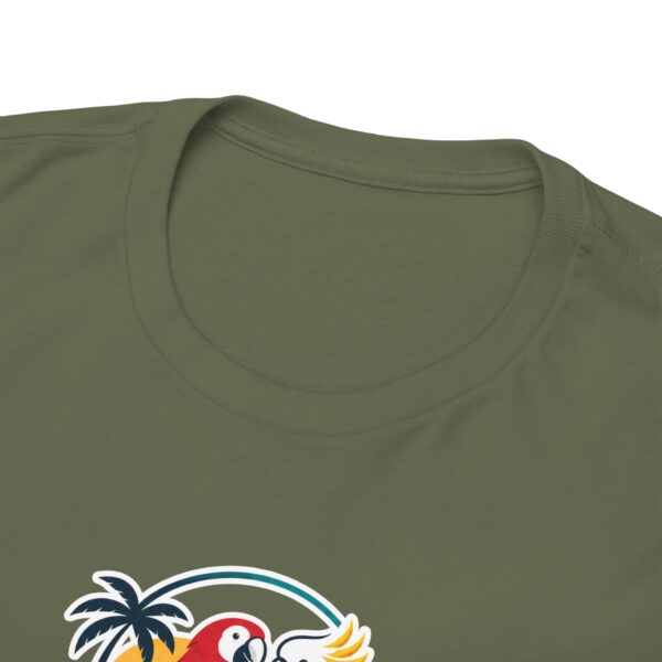 Front Collar Closeup, Military Green