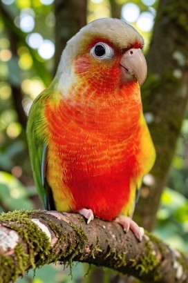 High Red Pineapple Green Cheek Conure — HFFN member's bird on Oʻahu